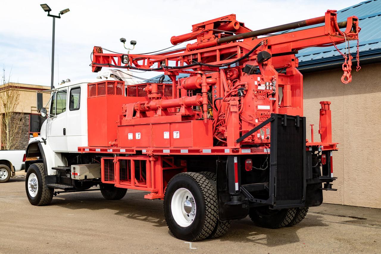 2001 Freightliner FL80 4x4 Auger/Drill Derrick Truck Red Deer AB