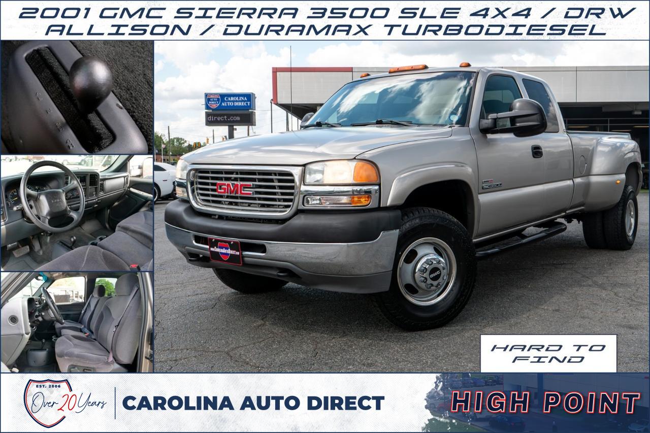 2001 GMC Sierra 3500 SLE 4X4 / DRW / ALLISON / Duramax Turbodiesel!
