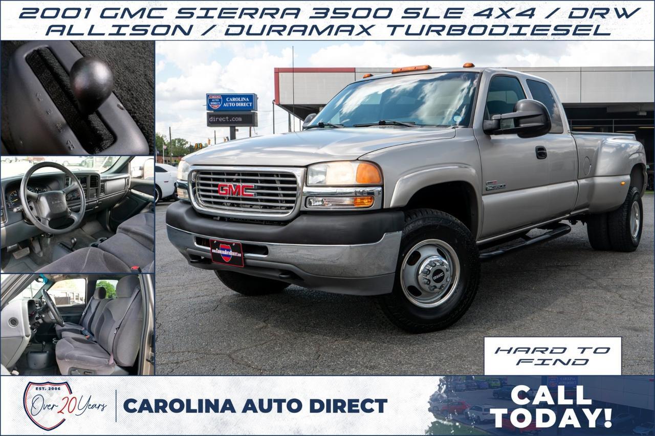 2001 GMC Sierra 3500 SLE 4X4 / DRW / ALLISON / Duramax Turbodiesel!