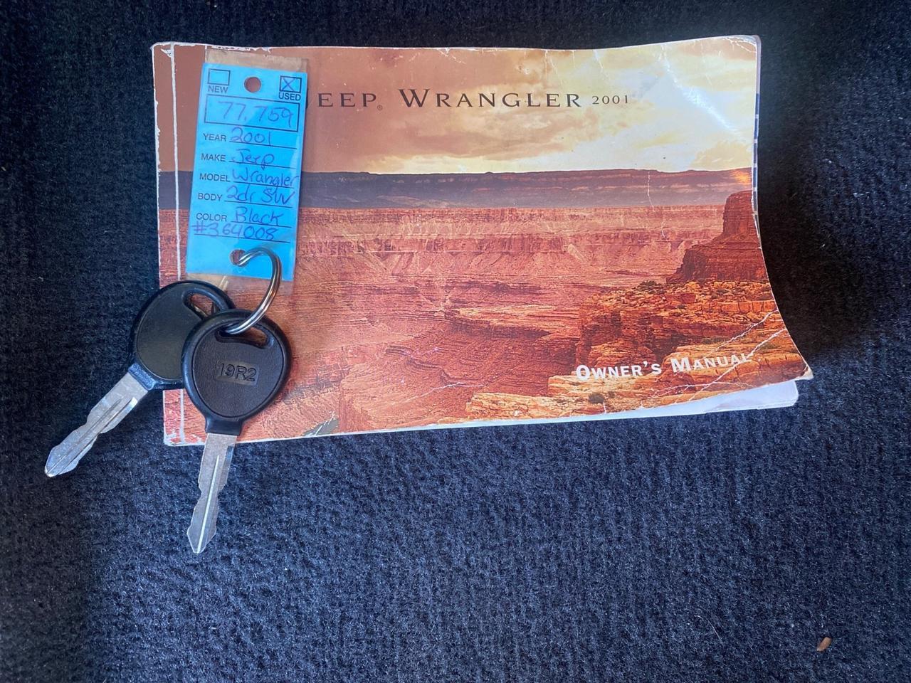 2001 Jeep Wrangler AUTO AC LOW MILES 77,760 HARD TOP Pompano Beach FL