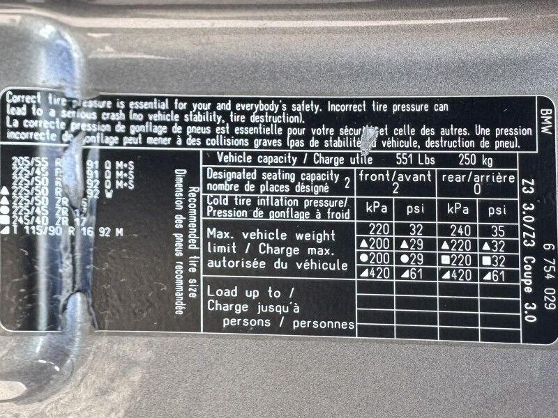 2002 BMW Z3 3.0i Roadster RWD Arlington VA
