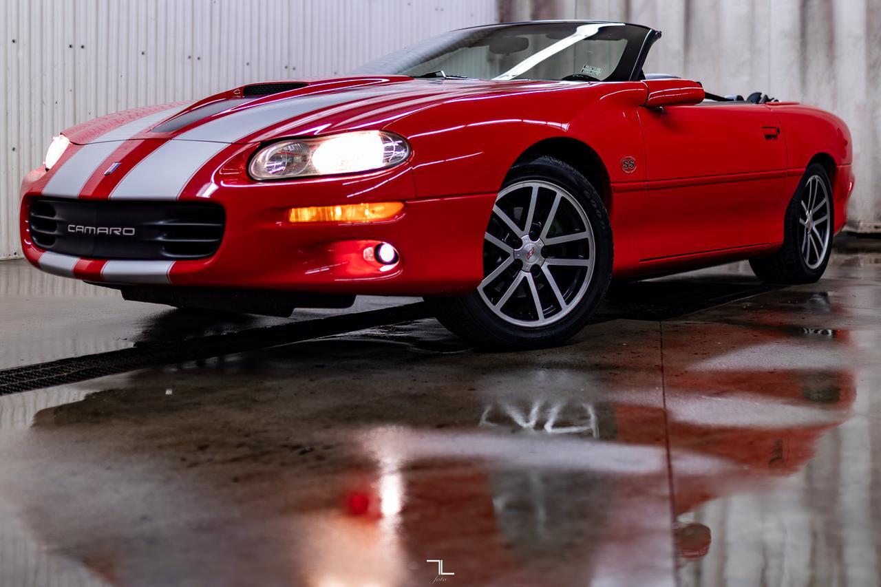 2002 Chevrolet Camaro SS 35th Anniversary SLP Convertible Manual Leather Red Deer AB