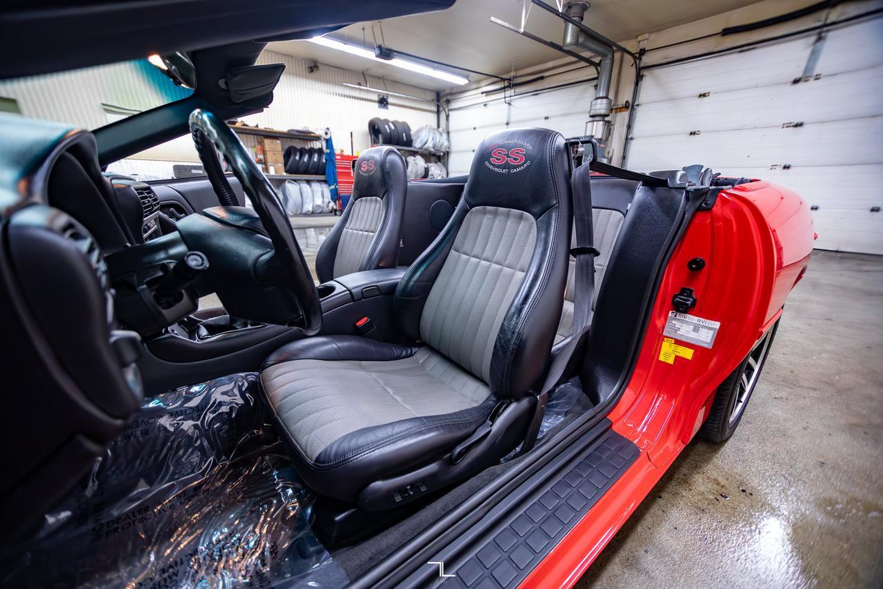 2002 Chevrolet Camaro SS 35th Anniversary SLP Convertible Manual Leather Red Deer AB