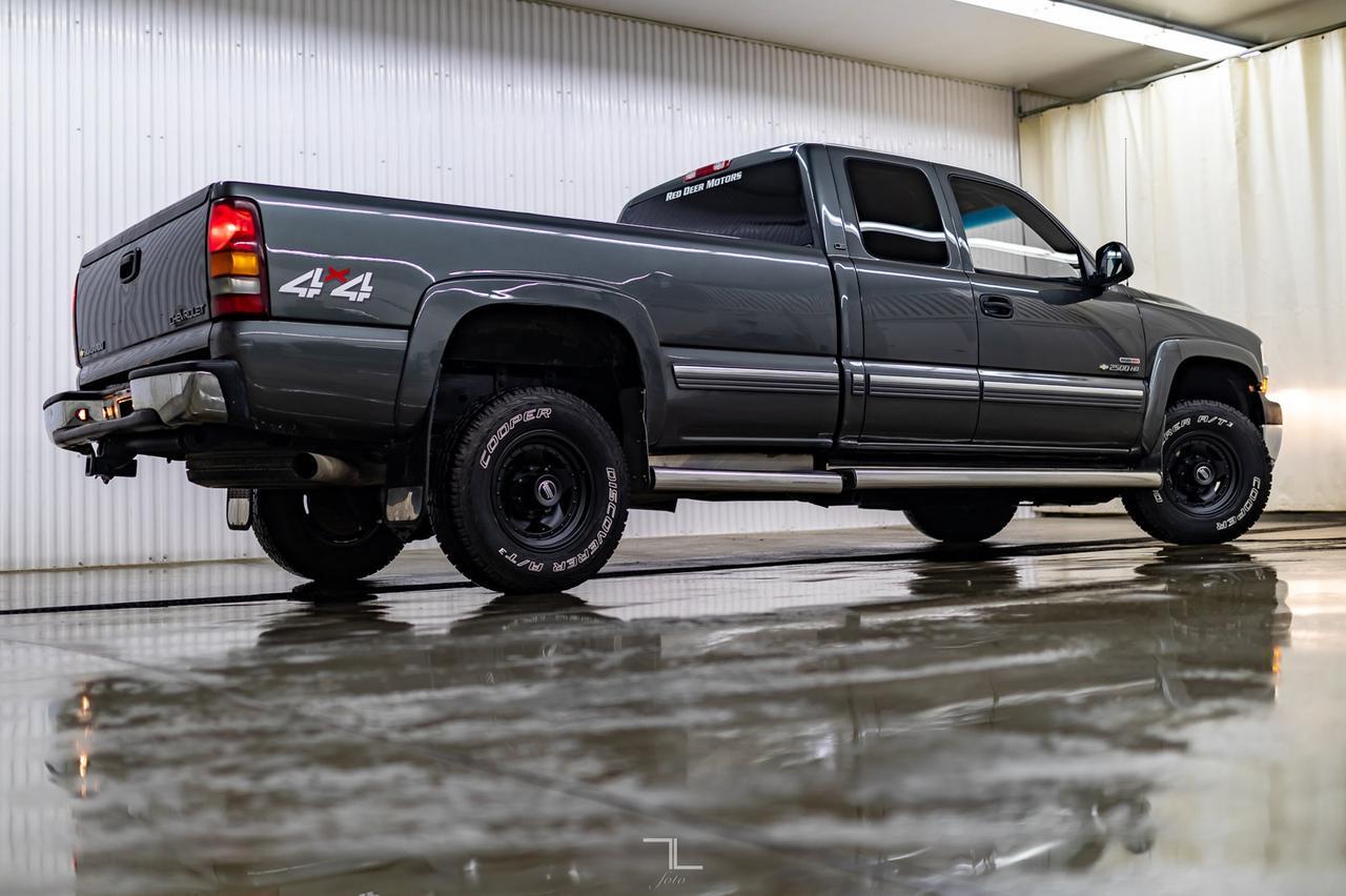 2002 Chevrolet Silverado 2500 4x4 Ext Cab LS Longbox Diesel Red Deer AB