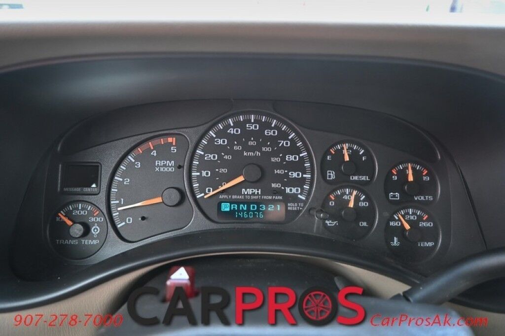 2002 Chevrolet Silverado 2500HD LS - 4X4 - 6.6L Duramax Turbo Diesel - Allison Transmission - Extended Cab - Power Cloth Seats - Power Windows & Locks - Keyless Entry - Kenwood w/ Bluetooth Radio - A/C - Cruise Control - Bedliner - Tow Pkg - 1 Owner Anchorage AK