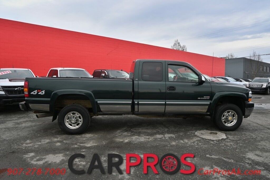 2002 Chevrolet Silverado 2500HD LS - 4X4 - 6.6L Duramax Turbo Diesel - Allison Transmission - Extended Cab - Power Cloth Seats - Power Windows & Locks - Keyless Entry - Kenwood w/ Bluetooth Radio - A/C - Cruise Control - Bedliner - Tow Pkg - 1 Owner Anchorage AK