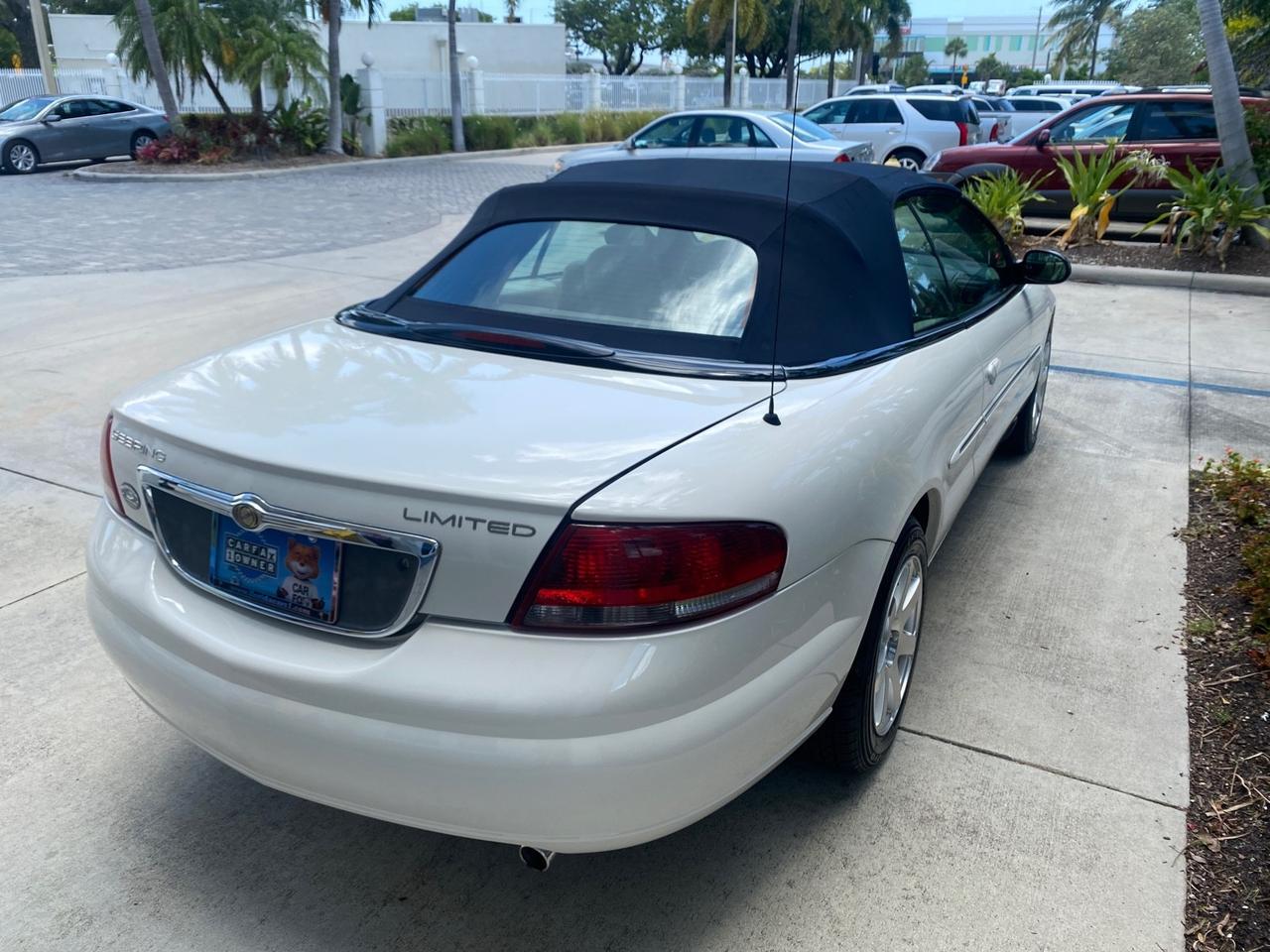 2002 Chrysler Sebring Limited FL LOW MILES 34,440 Pompano Beach FL