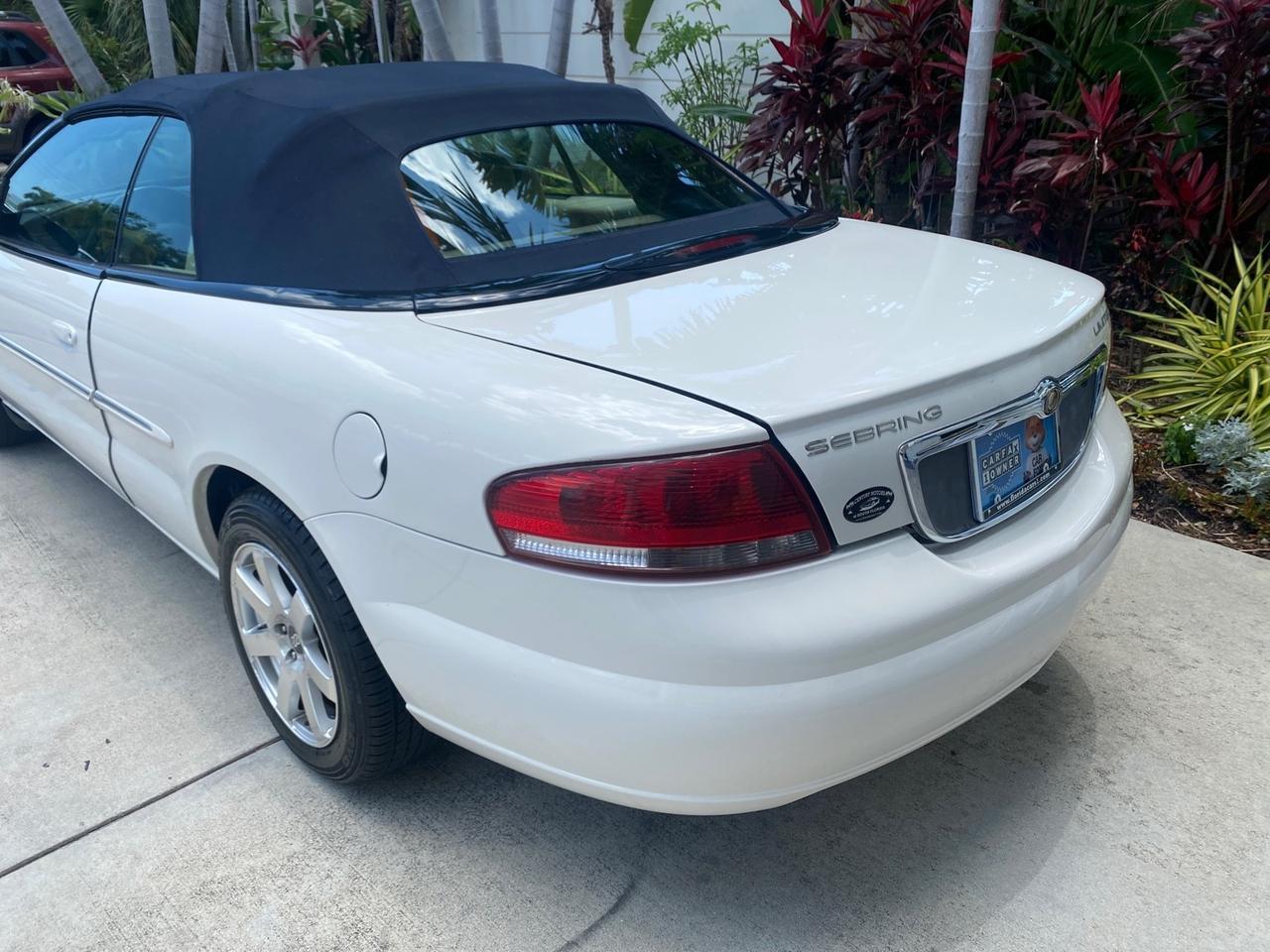 2002 Chrysler Sebring Limited FL LOW MILES 34,440 Pompano Beach FL
