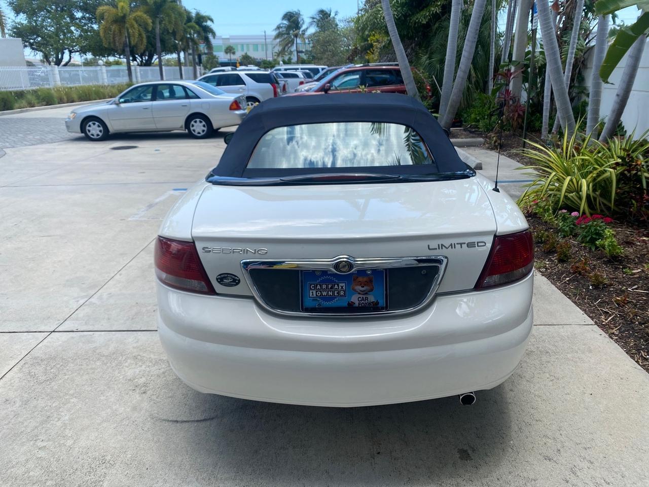 2002 Chrysler Sebring Limited FL LOW MILES 34,440 Pompano Beach FL