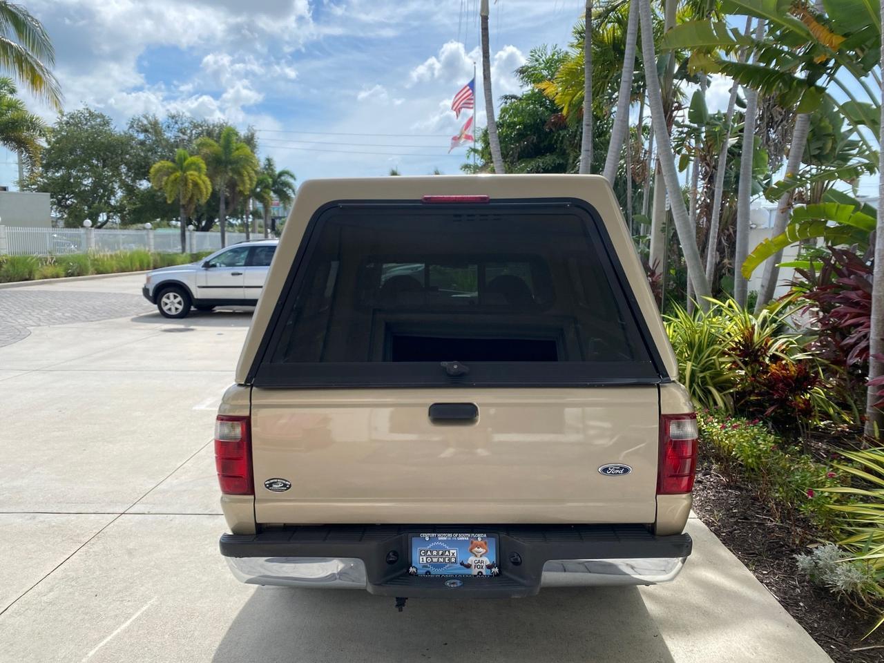 2002 Ford Ranger XLT X CAB CAMPER TOP LOW MILES 49,062 Pompano Beach FL