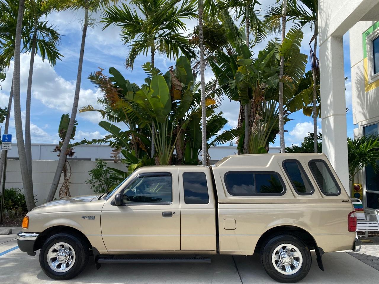 2002 Ford Ranger XLT X CAB CAMPER TOP LOW MILES 49,062 Pompano Beach FL