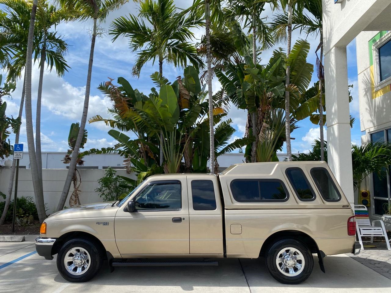 2002 Ford Ranger XLT X CAB CAMPER TOP LOW MILES 49,062 Pompano Beach FL