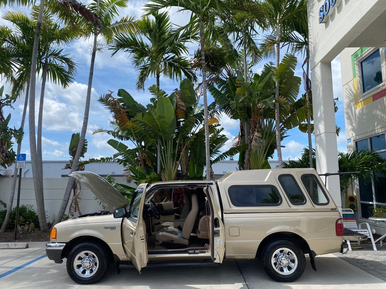 2002 Ford Ranger XLT X CAB CAMPER TOP LOW MILES 49,062 Pompano Beach FL