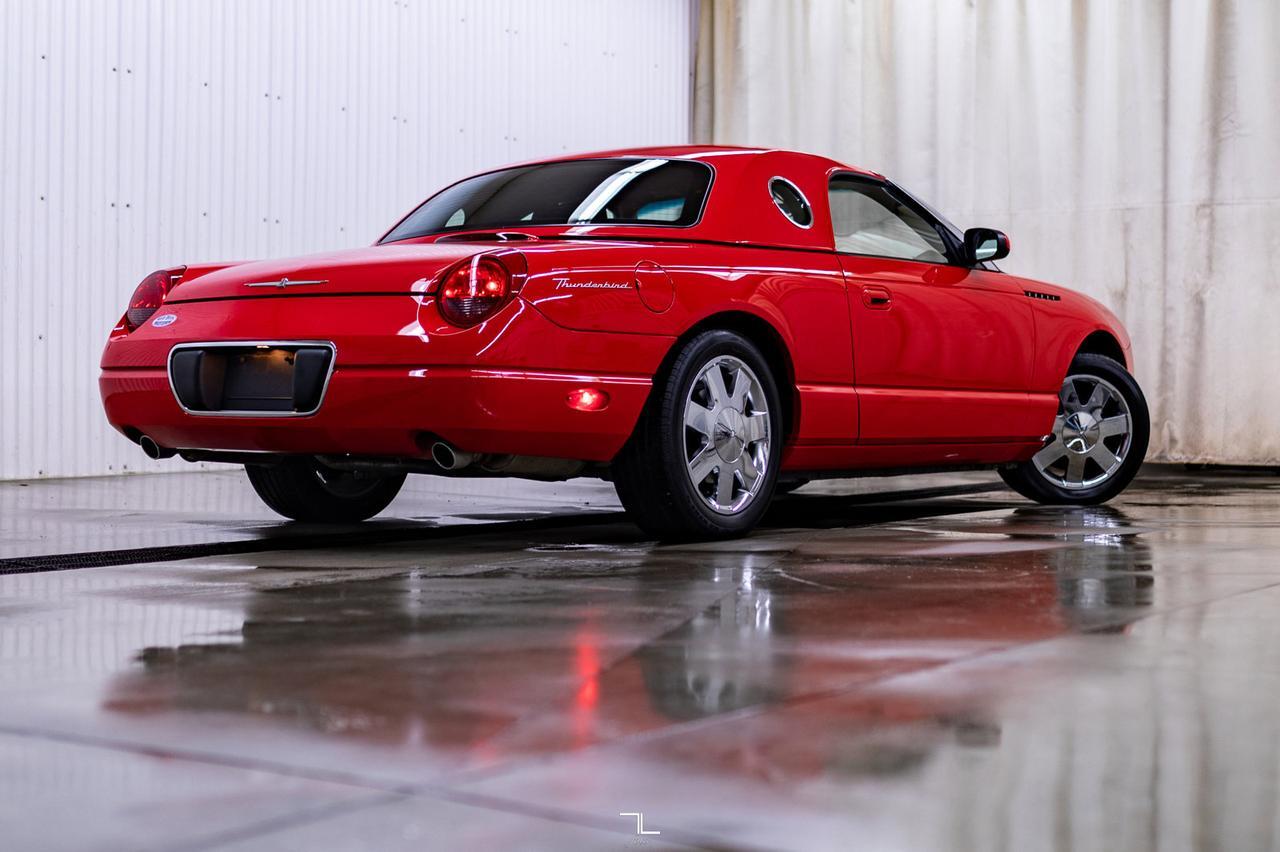 2002 Ford Thunderbird Hardtop Convertible Two Tone Leather Red Deer AB