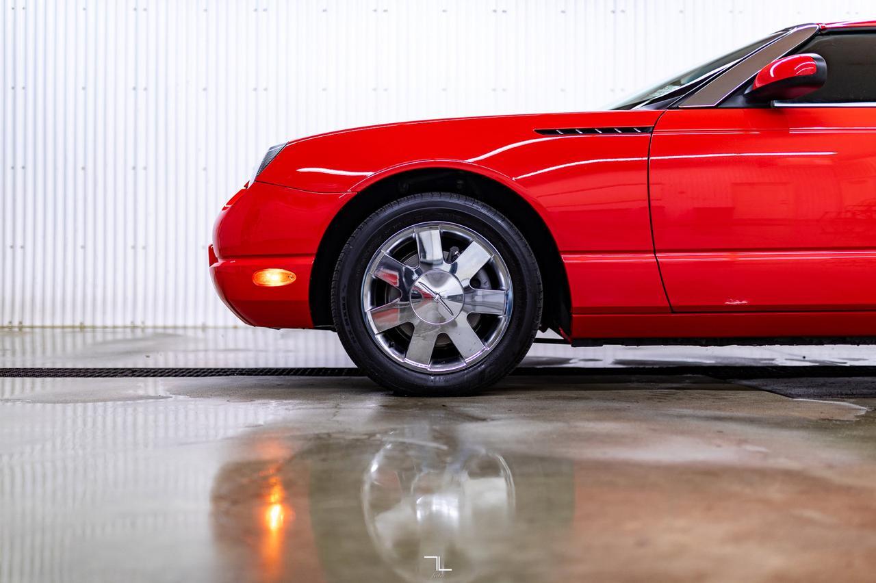 2002 Ford Thunderbird Hardtop Convertible Two Tone Leather Red Deer AB