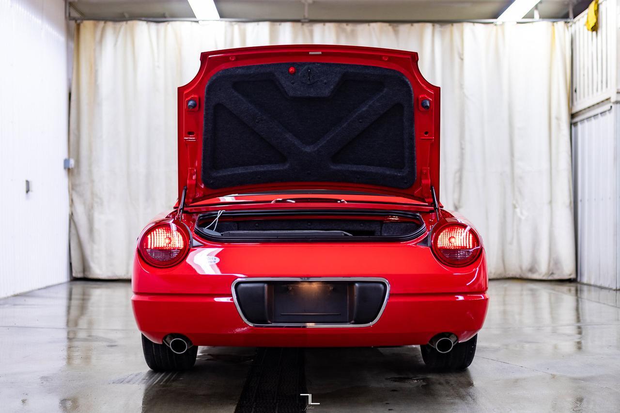 2002 Ford Thunderbird Hardtop Convertible Two Tone Leather Red Deer AB