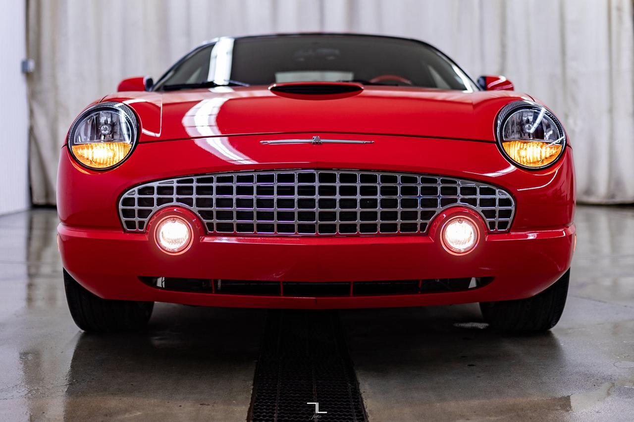 2002 Ford Thunderbird Hardtop Convertible Two Tone Leather Red Deer AB