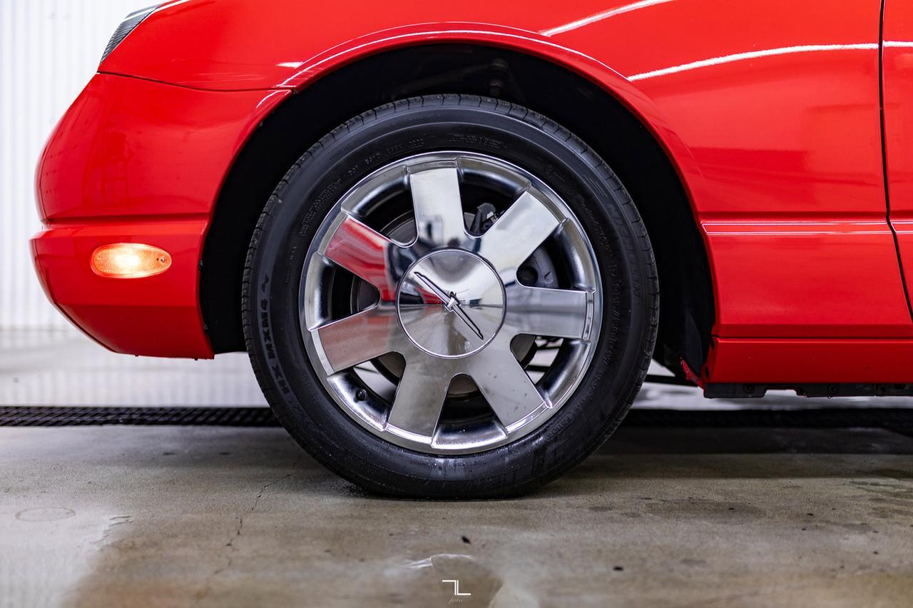 2002 Ford Thunderbird Hardtop Convertible Two Tone Leather Red Deer AB