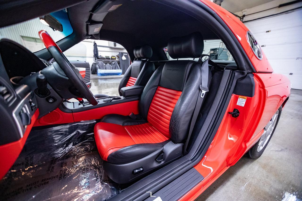 2002 Ford Thunderbird Hardtop Convertible Two Tone Leather Red Deer AB