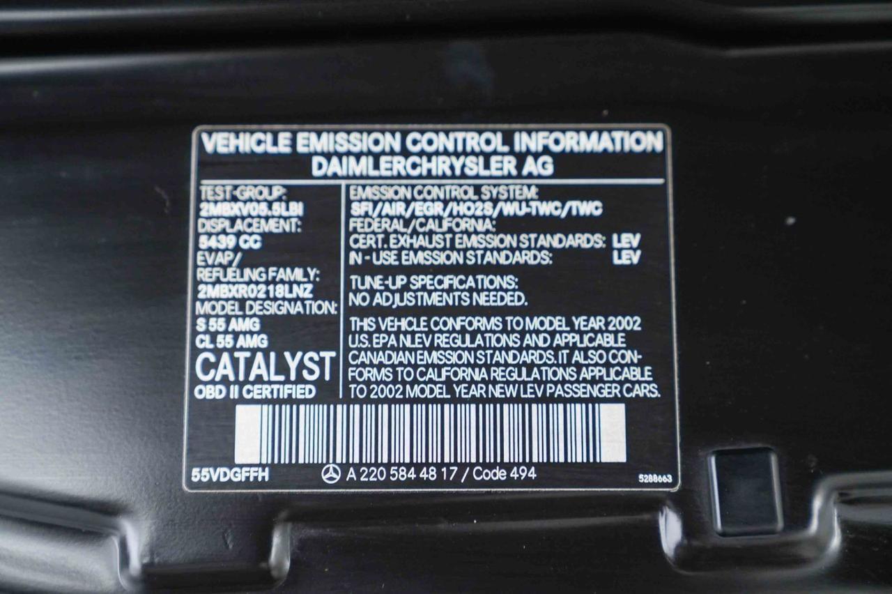 2002 Mercedes-Benz S-Class AMG Newport Beach CA
