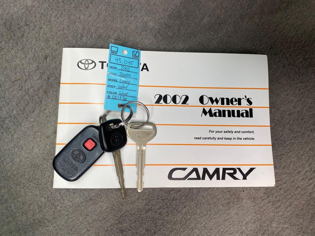 2002 Toyota Camry LE 4CYL LOW MILES 43,045 1 OWNER Pompano Beach FL