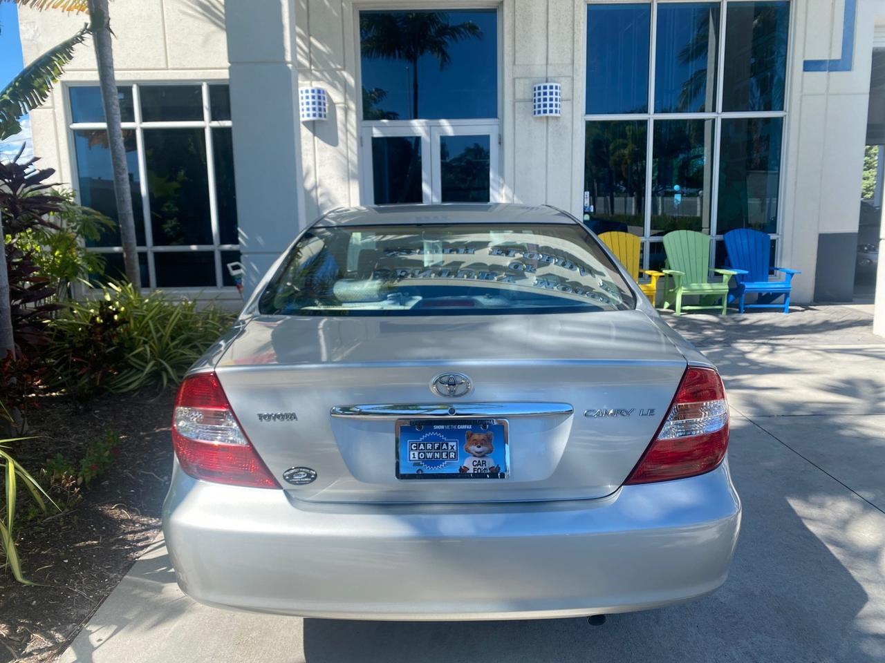2002 Toyota Camry LE LOW MILES 66,209 1 OWNER Pompano Beach FL