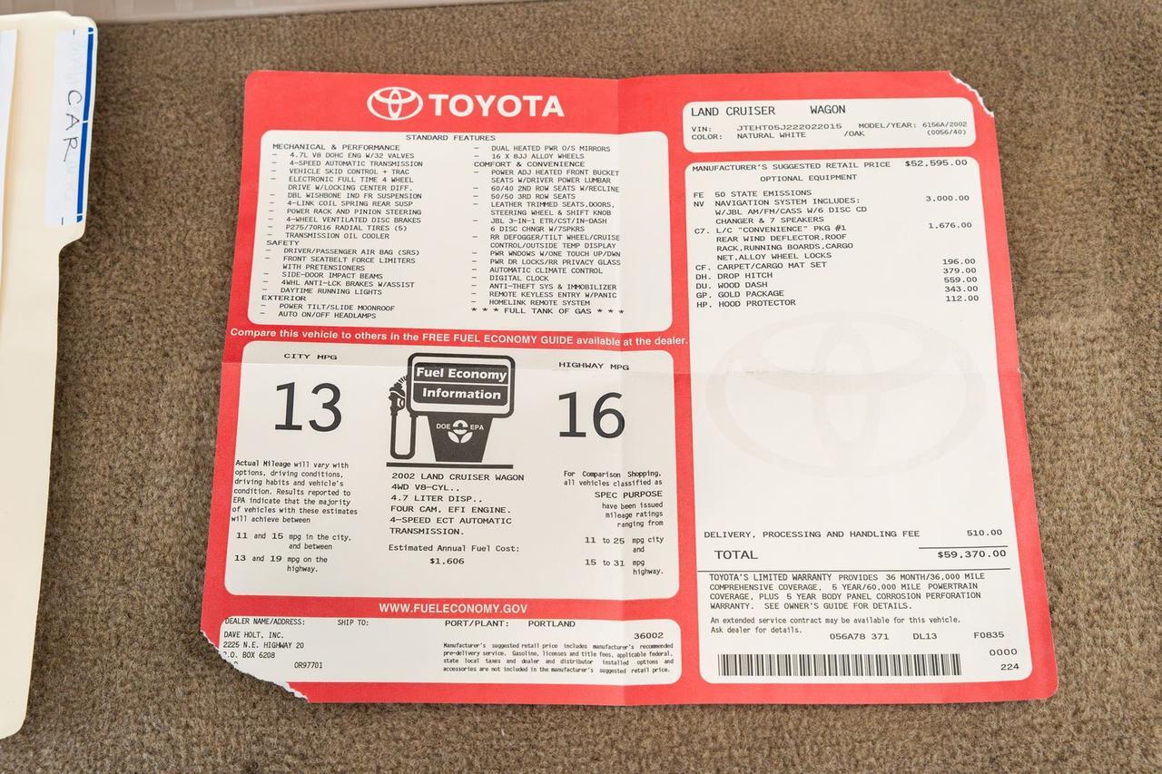 2002 Toyota Land Cruiser Base Gladstone OR