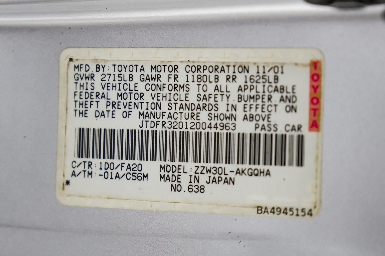 2002 Toyota MR2 Spyder AUTOMATIC LEATHER SEATS CRUISE CONTROL REMOTE KEYLESS ENTRY ALLO Carrollton TX