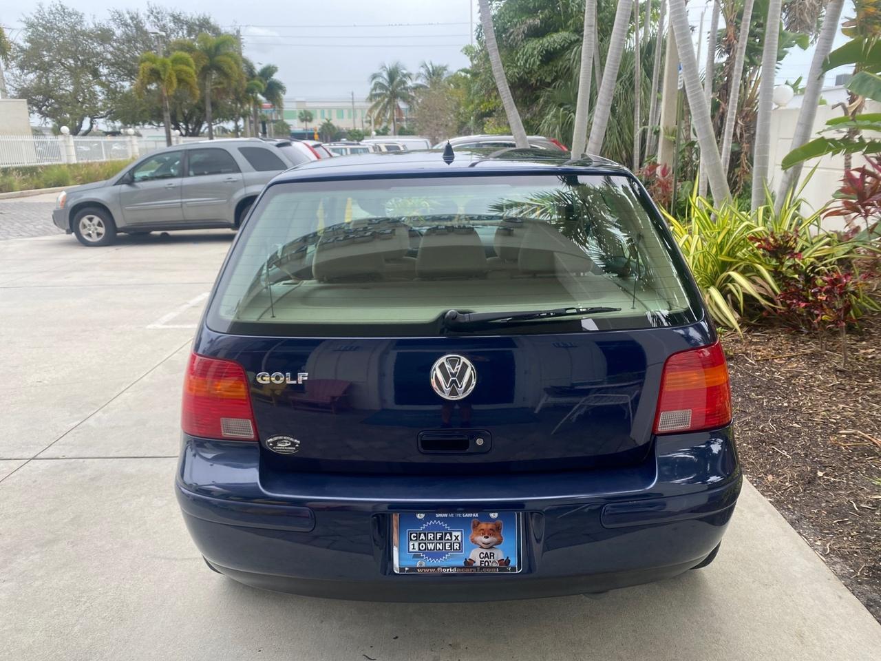 2002 Volkswagen Golf GL LOW MILES 39,298 1 OWNER Pompano Beach FL