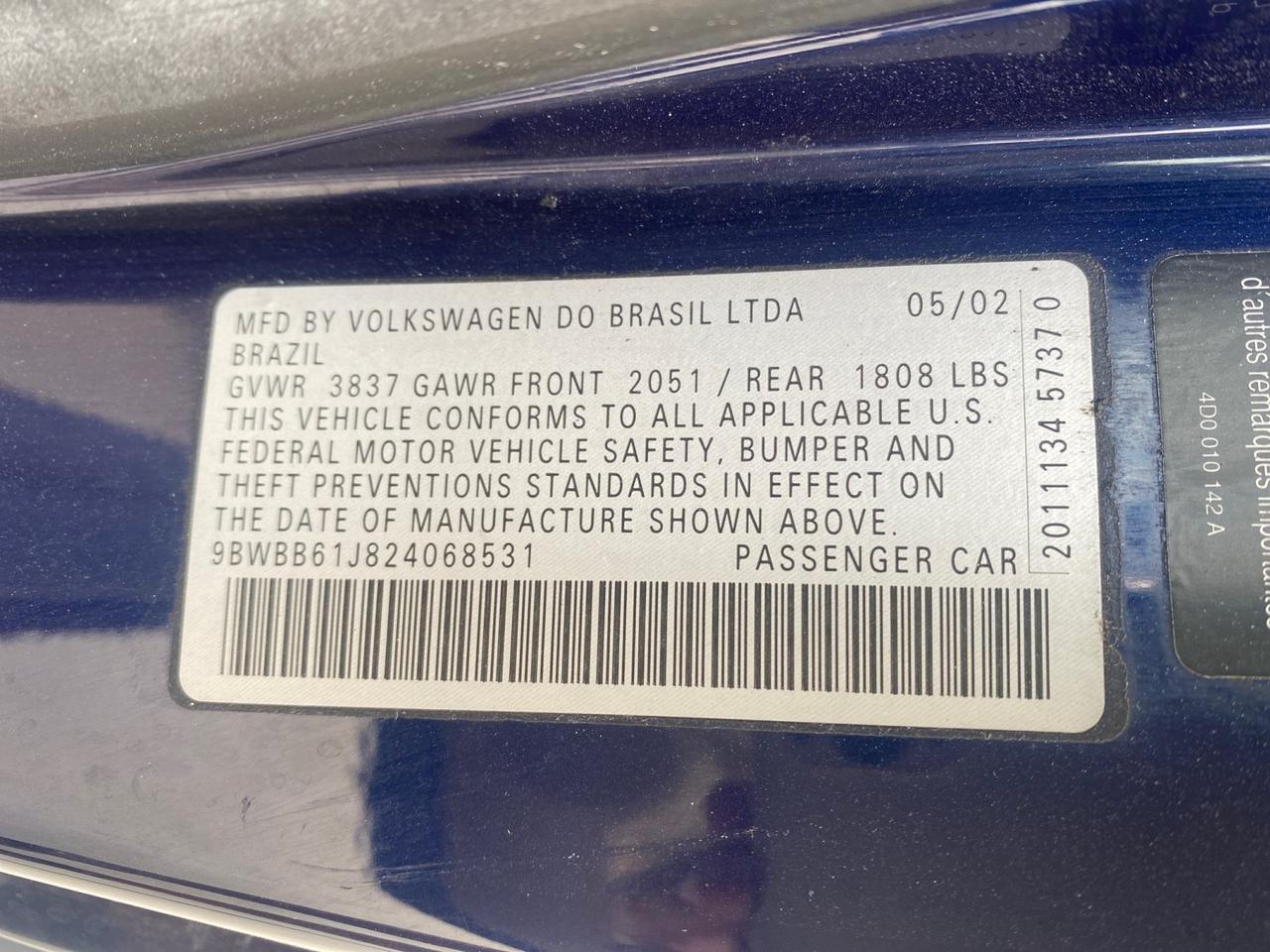 2002 Volkswagen Golf GL LOW MILES 39,298 1 OWNER Pompano Beach FL