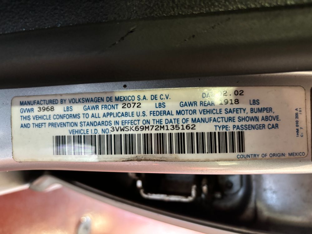 2002 Volkswagen Jetta GLS Franklin OH