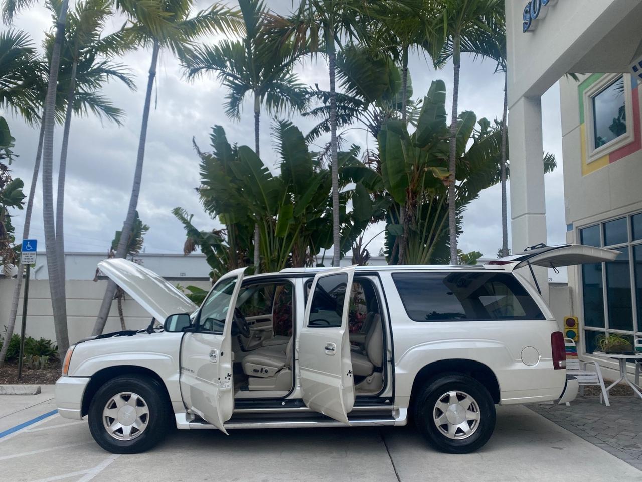 2003 Cadillac Escalade ESV SUV PEARL WHITE 4WD/AWD Pompano Beach FL