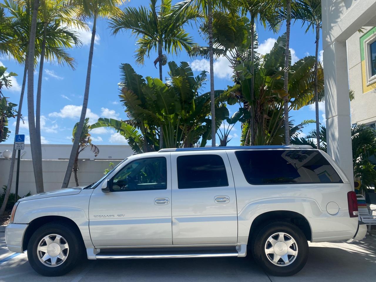 2003 Cadillac Escalade ESV SUV PEARL WHITE 4WD/AWD Pompano Beach FL