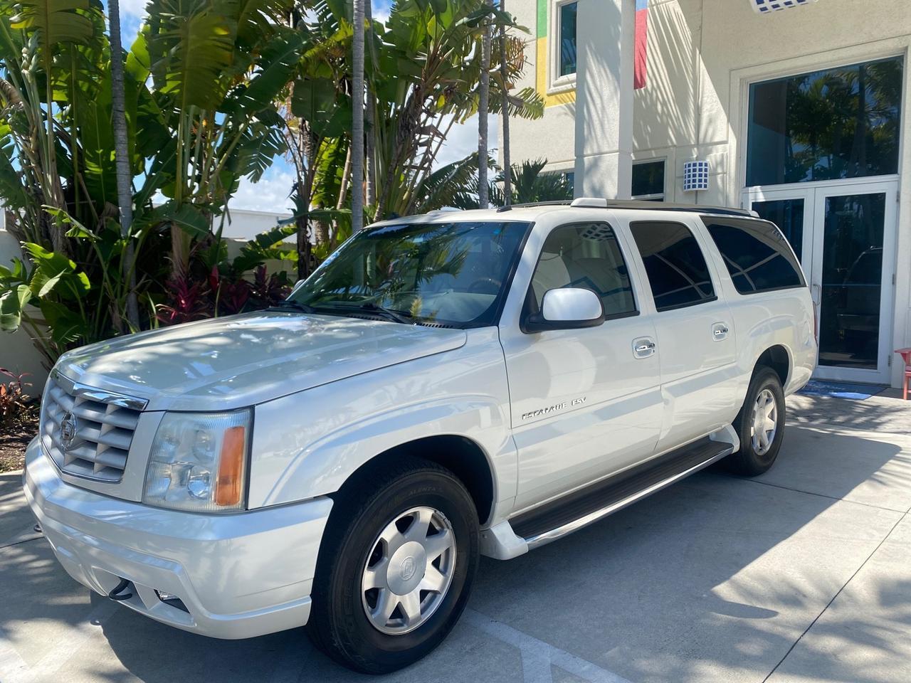 2003 Cadillac Escalade ESV SUV PEARL WHITE 4WD/AWD Pompano Beach FL