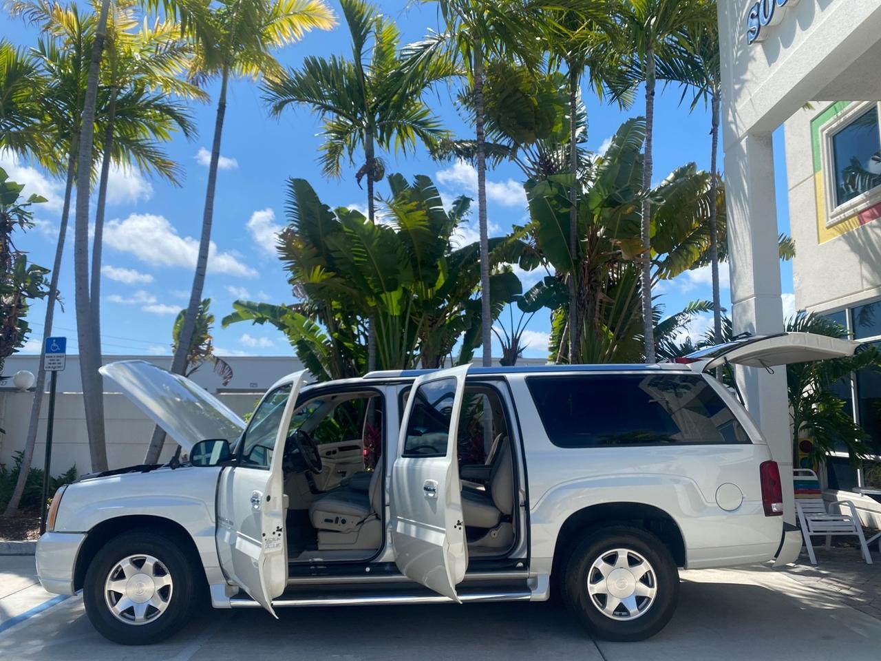 2003 Cadillac Escalade ESV SUV PEARL WHITE 4WD/AWD Pompano Beach FL