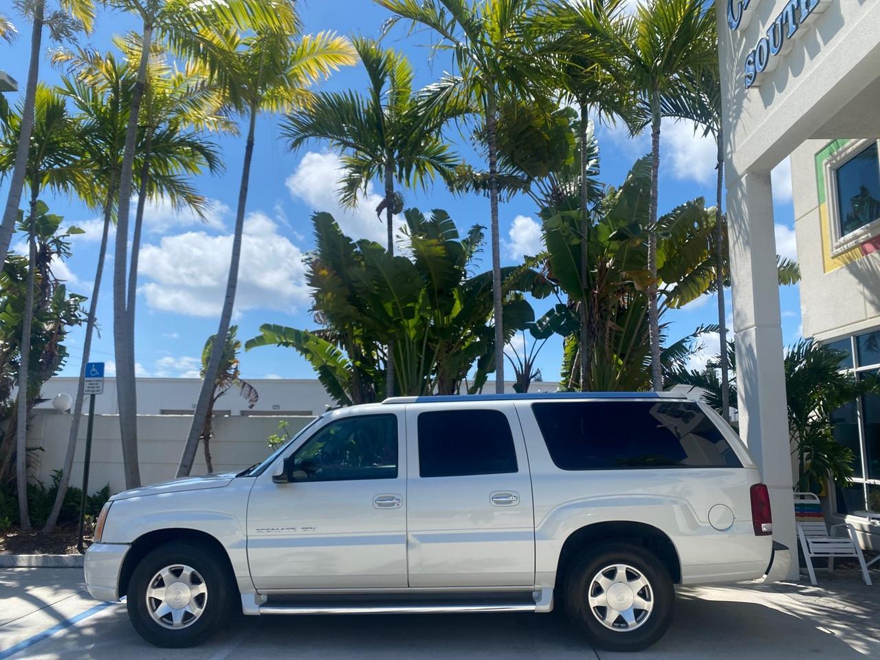 2003 Cadillac Escalade ESV SUV PEARL WHITE 4WD/AWD Pompano Beach FL