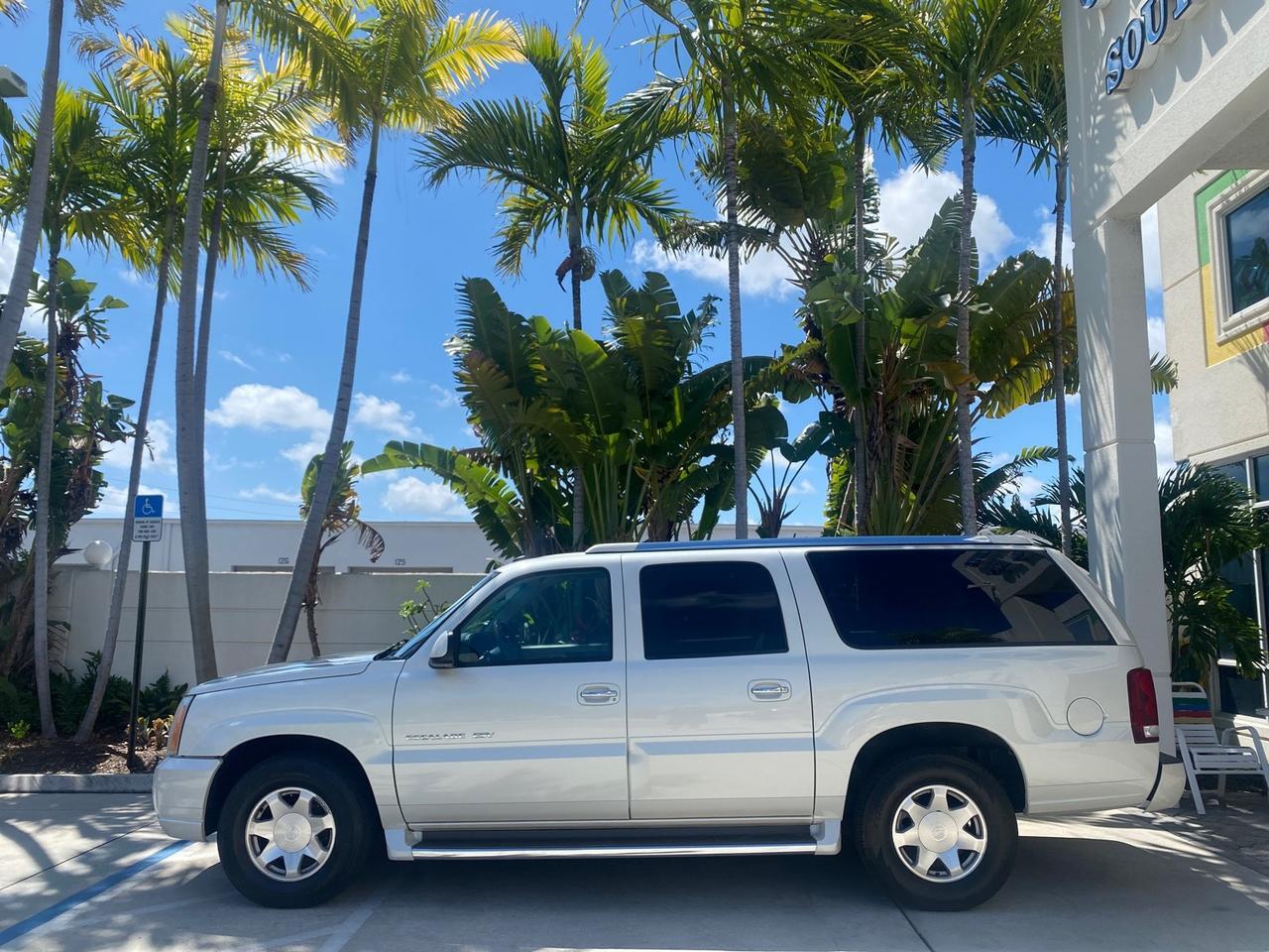 2003 Cadillac Escalade ESV SUV PEARL WHITE 4WD/AWD Pompano Beach FL