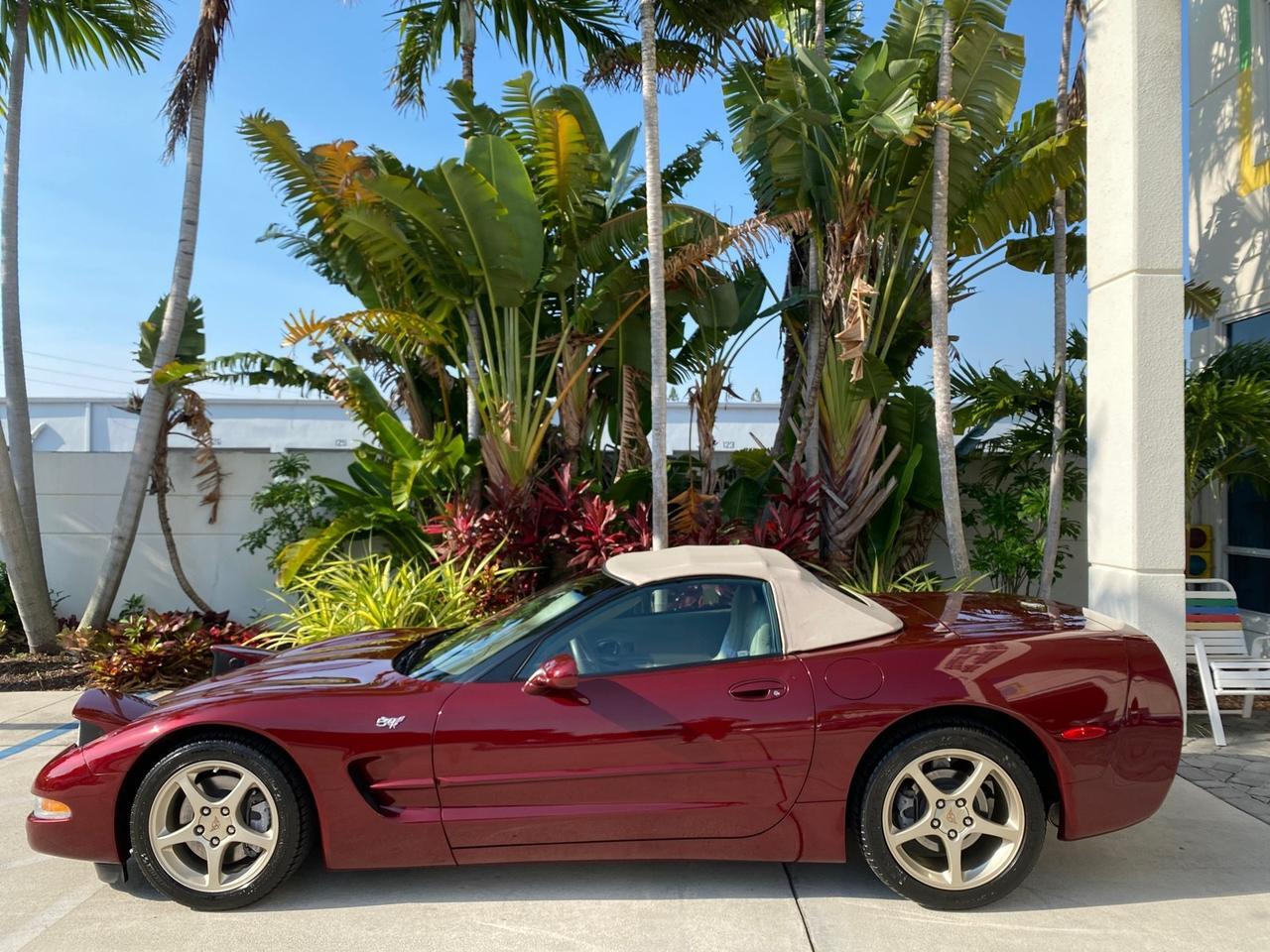 2003 Chevrolet Corvette 50TH CONVERTIBLE LOW MILES 6,742 Pompano Beach FL