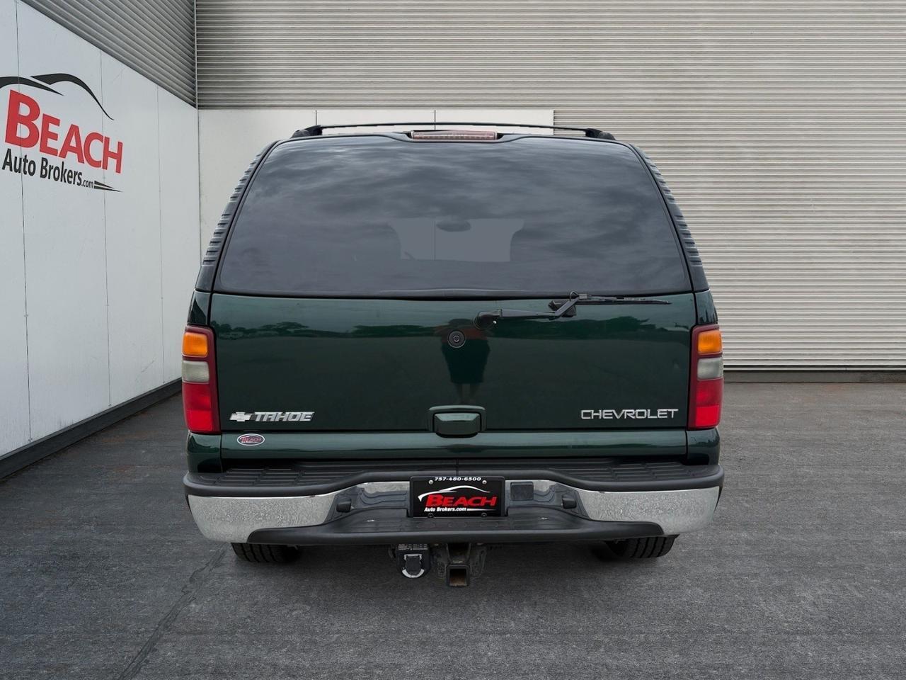 2003 Chevrolet Tahoe LT, HEATED SEATS, CAPTAINS CHAIRS, 3RD ROW, BOSE SPEAKERS, RUNNING BOARDS, TOW PACKAGE, ROOF RACKS, POWER MIRRORS, SUNROOF, UNIVERSAL GARAGE DOOR OPENER, LOW MILES, THIS IS THE PERFECT FAMILY VEHICLE FOR A PERFECT PRICE! Norfolk VA