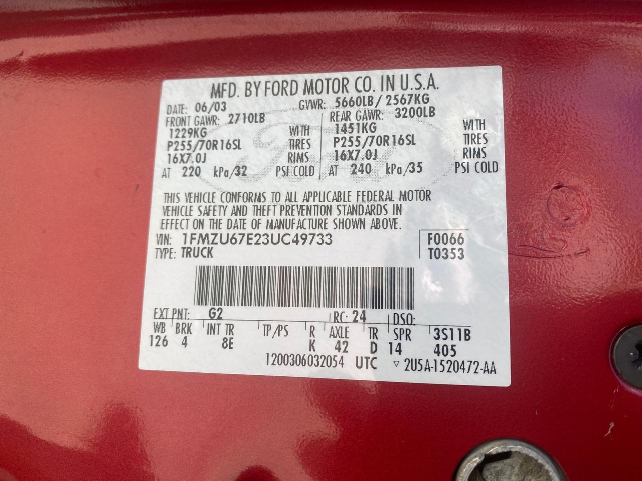 2003 Ford Explorer Sport Trac XLT LOW MILES 59,213 Pompano Beach FL