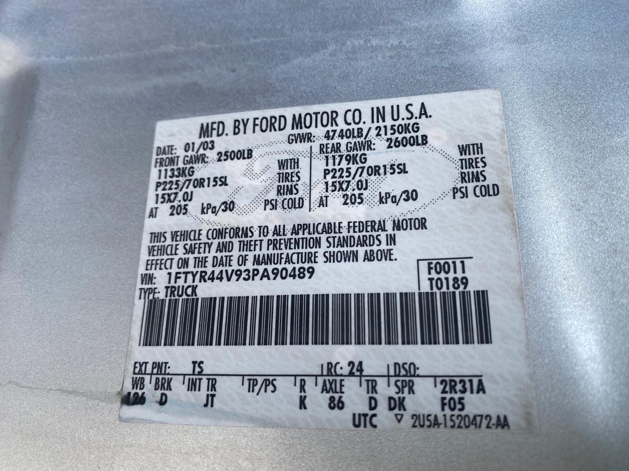 2003 Ford Ranger Edge Plus LOW MILES 57,781 X CAB Pompano Beach FL