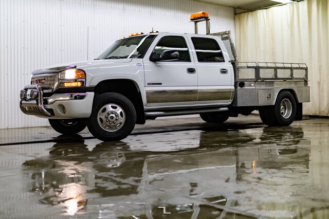 2003 GMC Sierra 3500 4x4 Crew Cab SLT Dually Deck Leather Red Deer AB