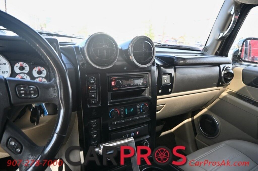 2003 HUMMER H2 - 6.0L V8 - Automatic - All Wheel Drive - Power Heated Front Leather Seats - 2nd Row Heated Seats - Keyless Entry - Sunroof - Tow Package Anchorage AK