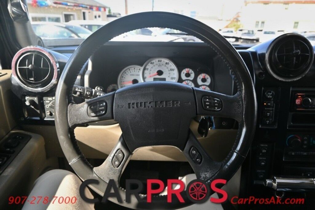 2003 HUMMER H2 - 6.0L V8 - Automatic - All Wheel Drive - Power Heated Front Leather Seats - 2nd Row Heated Seats - Keyless Entry - Sunroof - Tow Package Anchorage AK