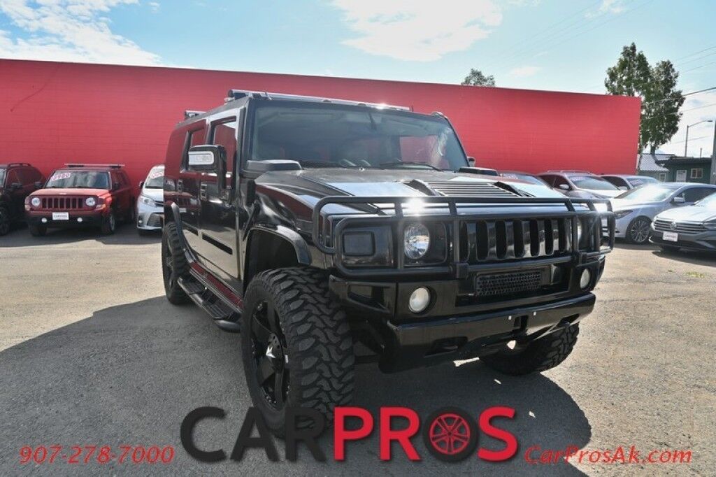 2003 HUMMER H2 - 6.0L V8 - Automatic - All Wheel Drive - Power Heated Front Leather Seats - 2nd Row Heated Seats - Keyless Entry - Sunroof - Tow Package Anchorage AK