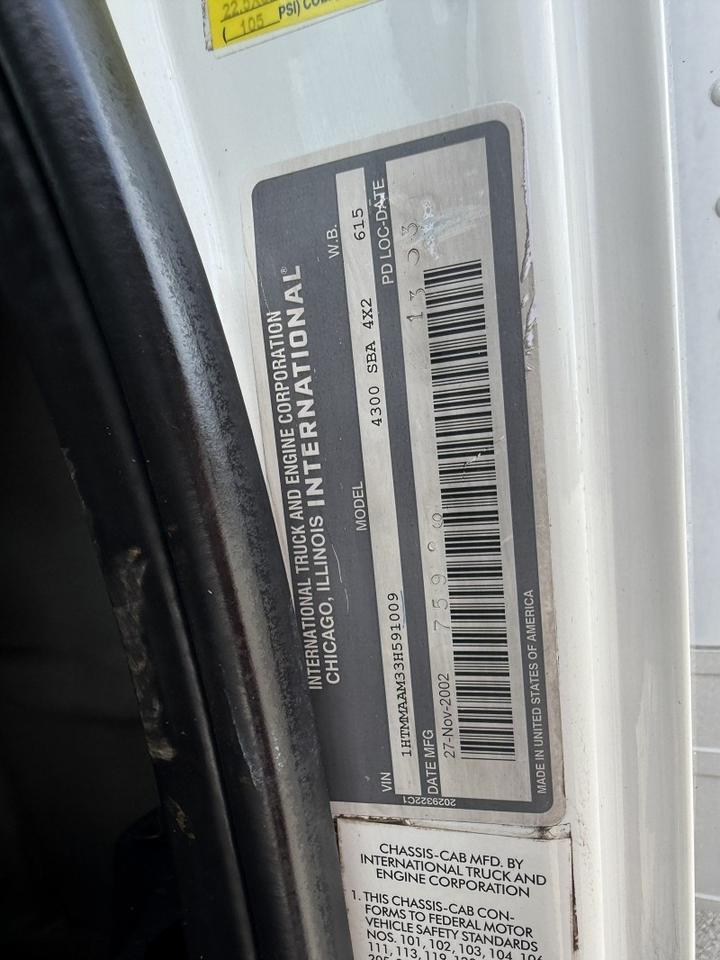 2003 International 430 24' Box Truck Collinsville OK