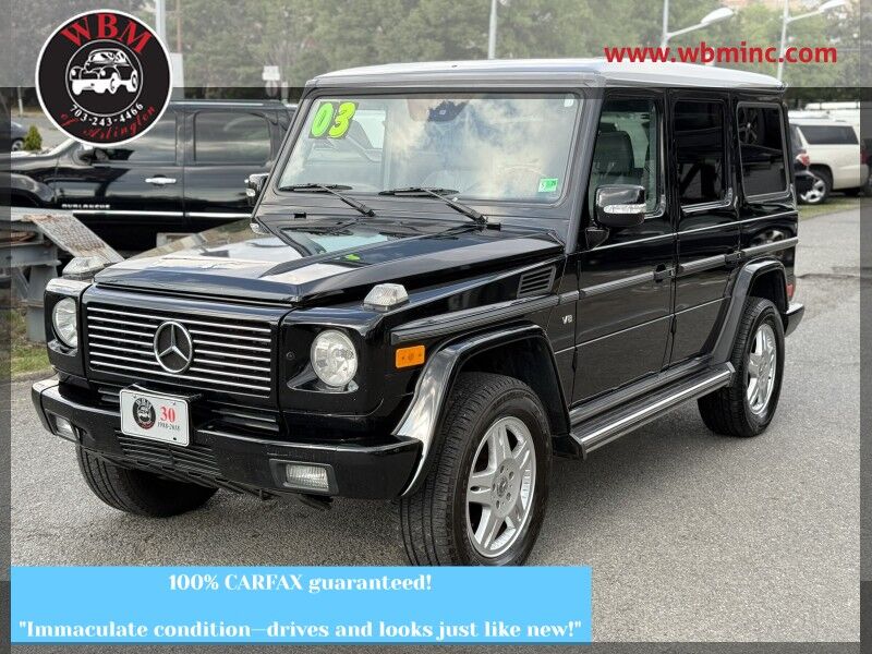 2003 Mercedes-Benz G-Class G 500 4MATIC Arlington VA