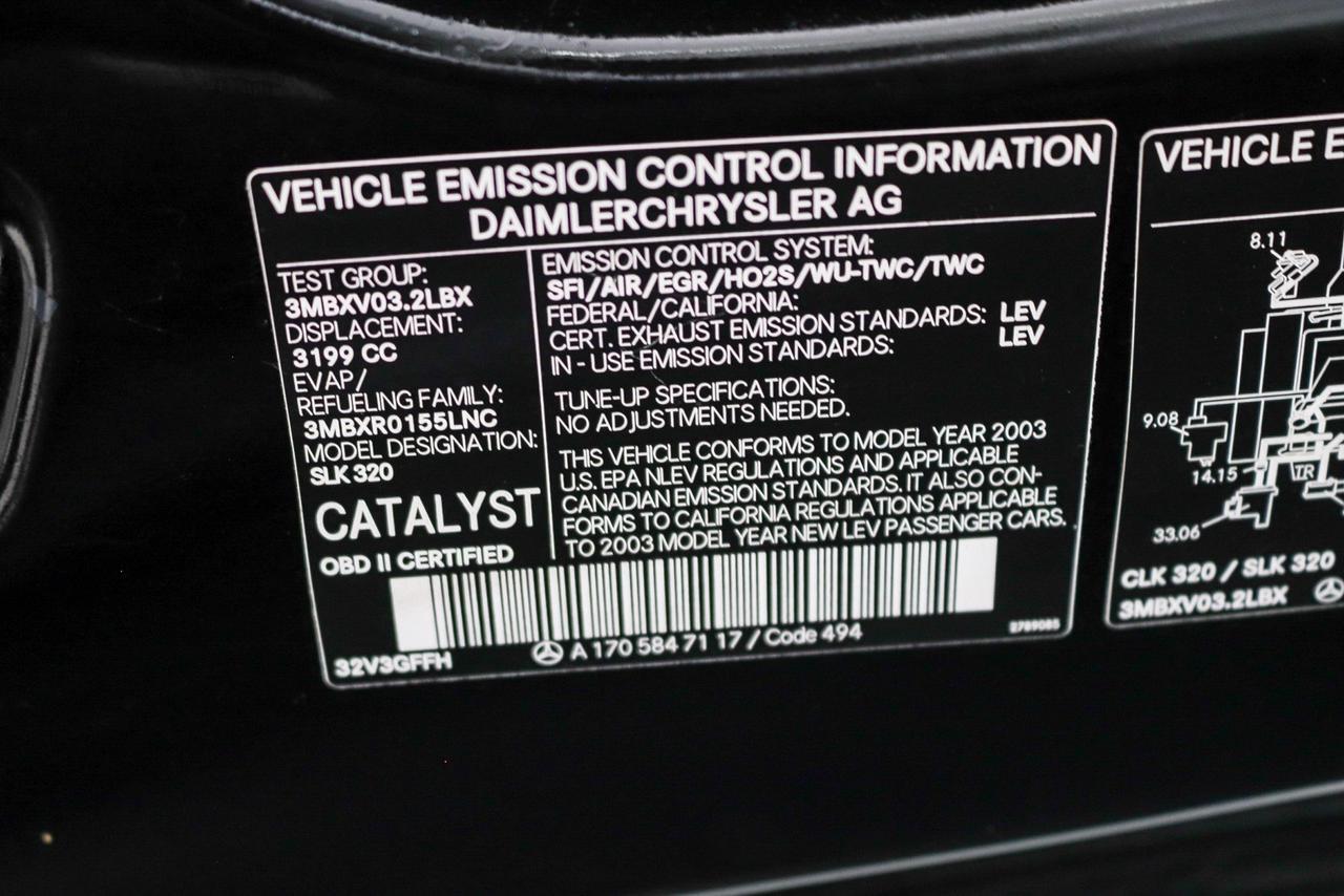2003 Mercedes-Benz SLK-Class 3.2L Newport Beach CA