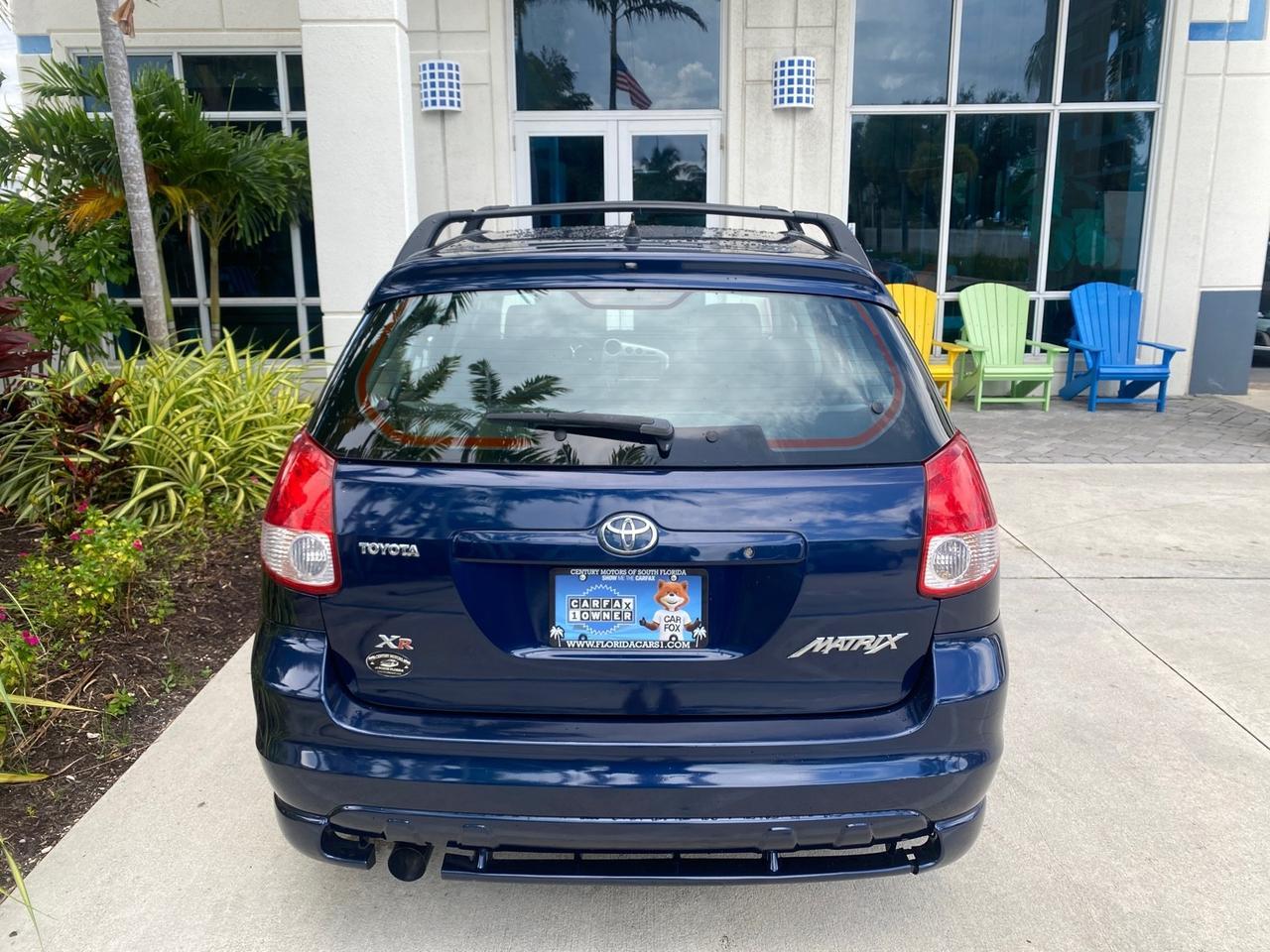 2003 Toyota Matrix 1 FL XR LOW MILES 56,787 1 OWNER Pompano Beach FL