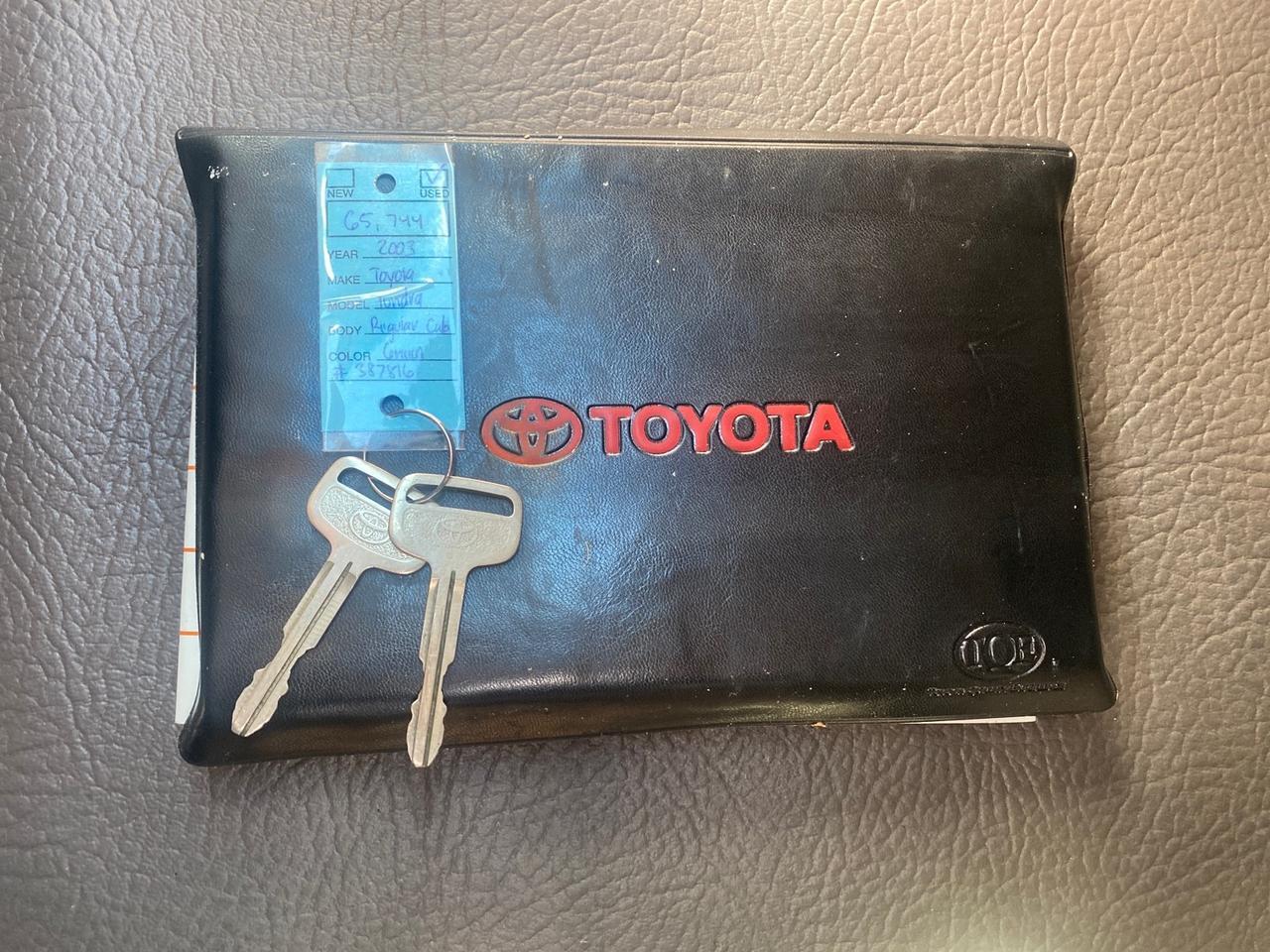 2003 Toyota Tundra LOW MILES 65,744 1 OWNER FL Pompano Beach FL